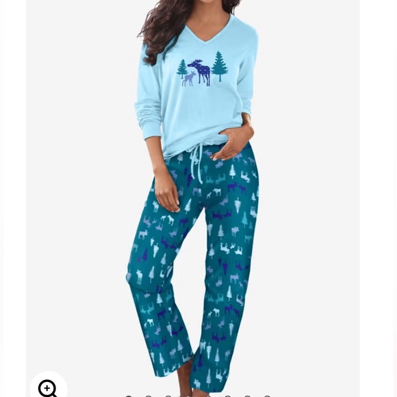 2pc Flannel Knit Pajama Set Plus Size
1X 2X 22 24 Christmas PJs Woman
Within - Picture 1 of 5